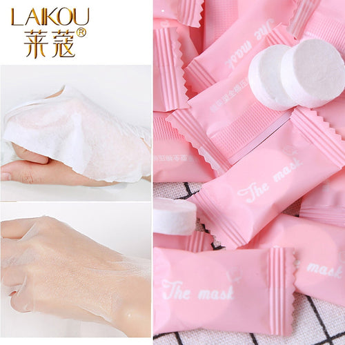 Compressed Face Mask Paper Disposable Facial Masks Papers Natural Skin Care Wrapped Masks DIY Women Makeup Face Beauty Tool