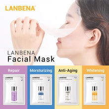 Load image into Gallery viewer, Face Masks Hyaluronic Acid Vitamin C Serum Blueberry Sheet Mask Moisturize Whitening Anti-Aging Water-Locking Skin Care TSLM1